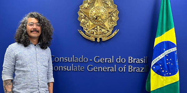 man inside U.S. Consulate for Brazil